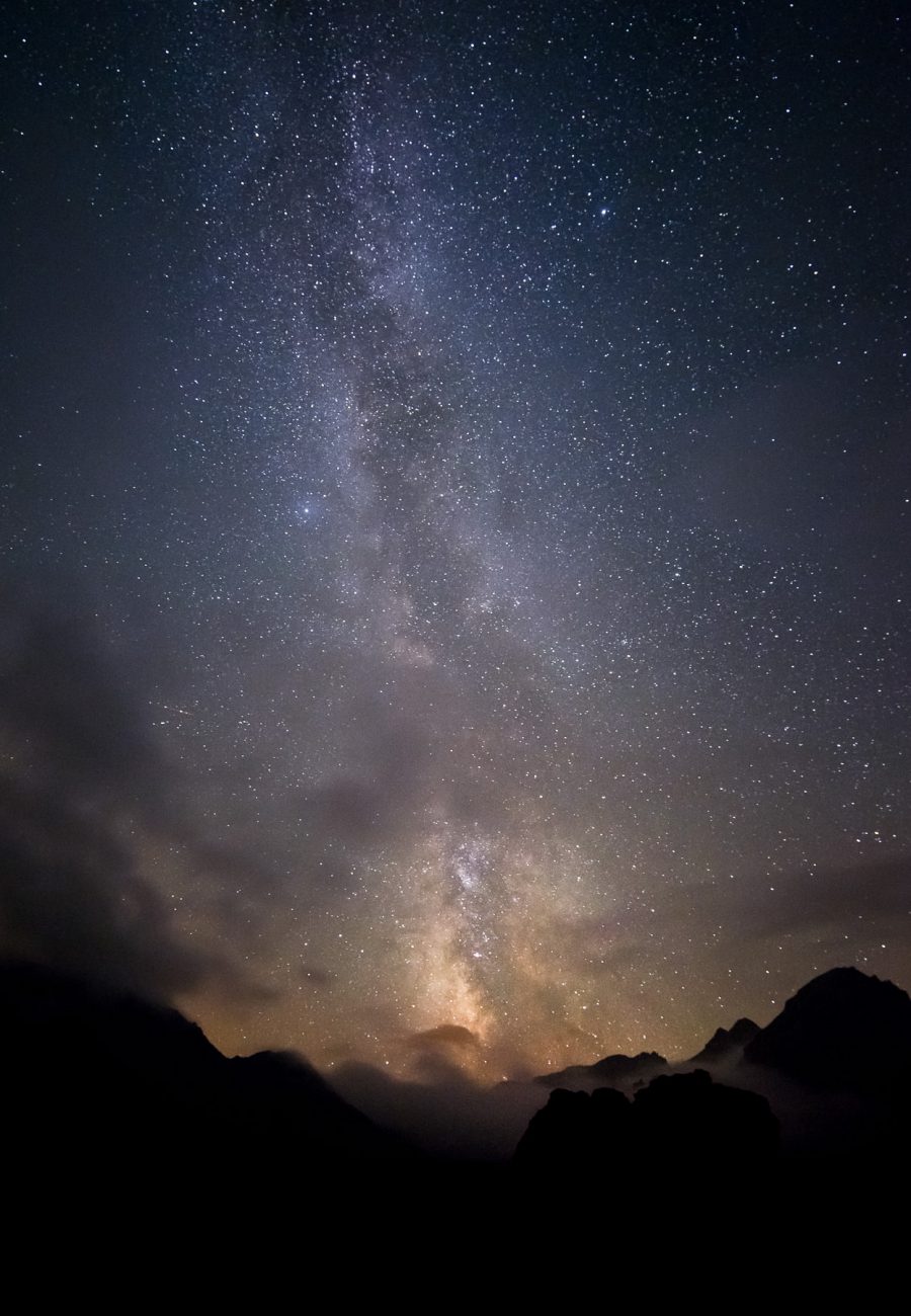 Voie Lactée depuis le lac des Cerces, Valloire Galibier
