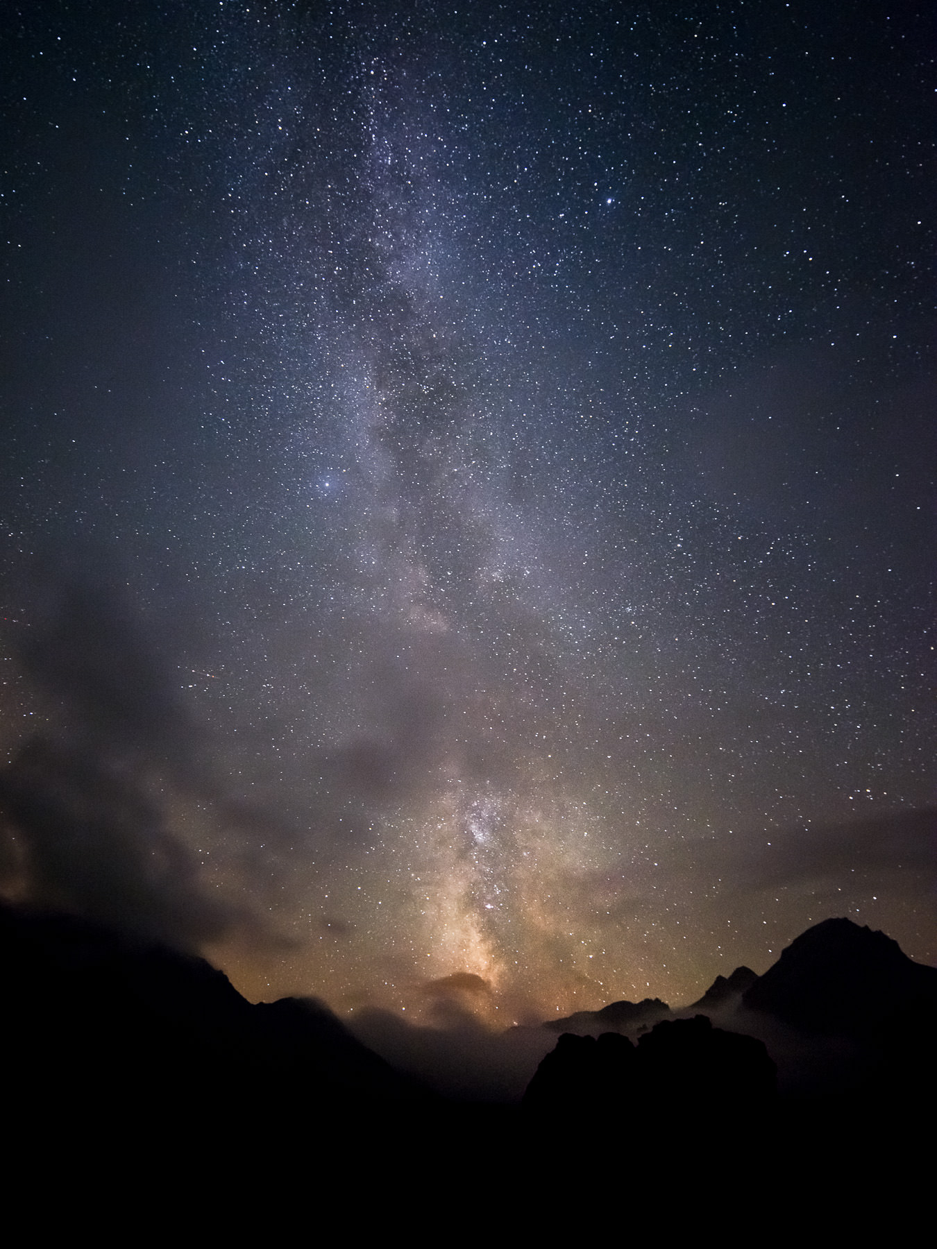 Voie Lactée depuis le lac des Cerces, Valloire Galibier