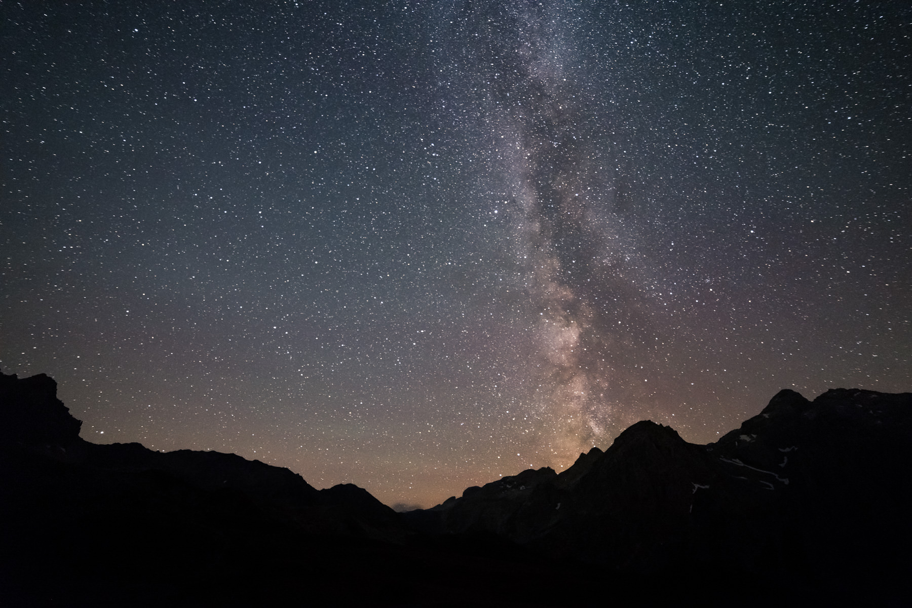 Voie Lactée depuis le lac des Cerces, Valloire Galibier