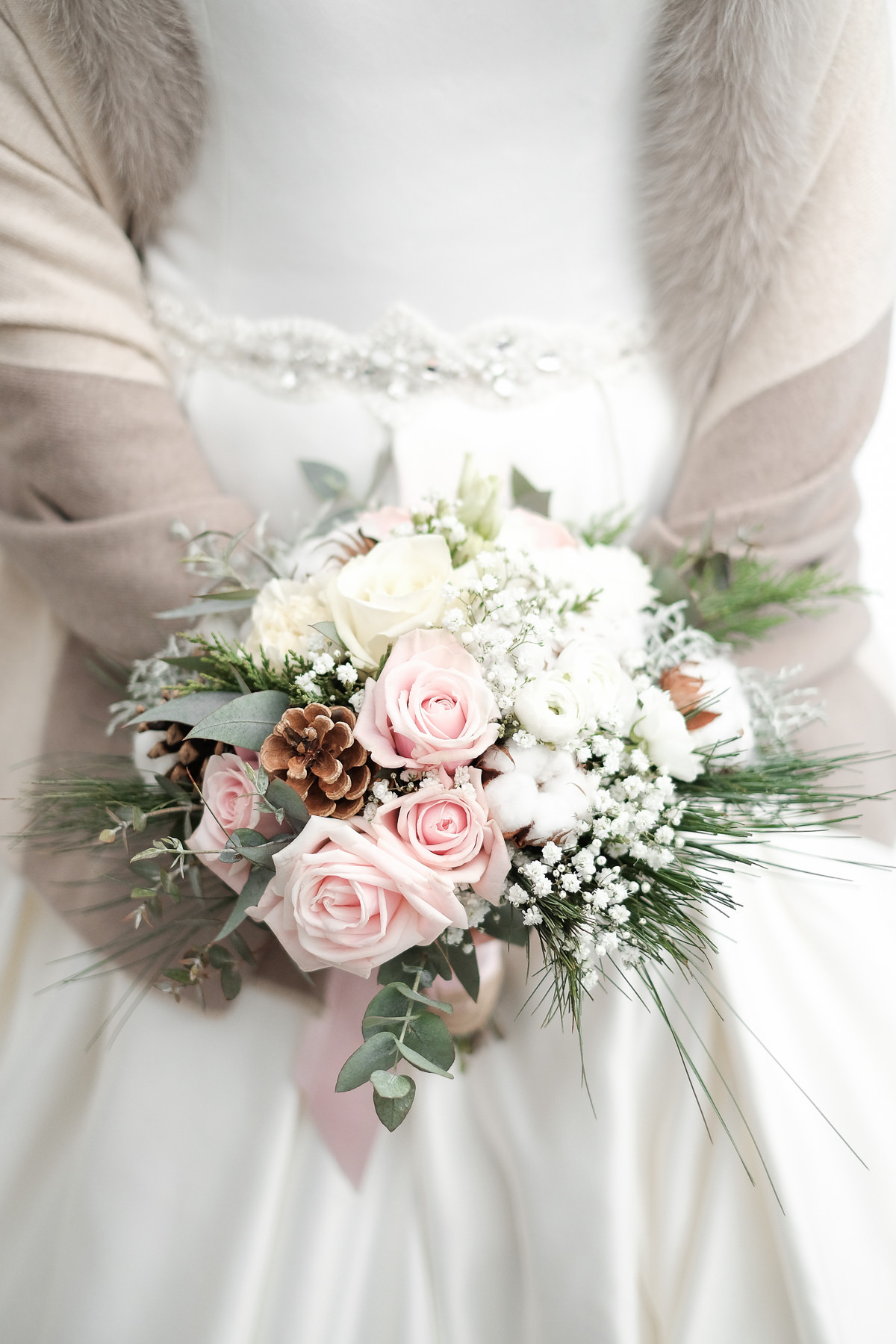Bouquet de mariée d'hiver