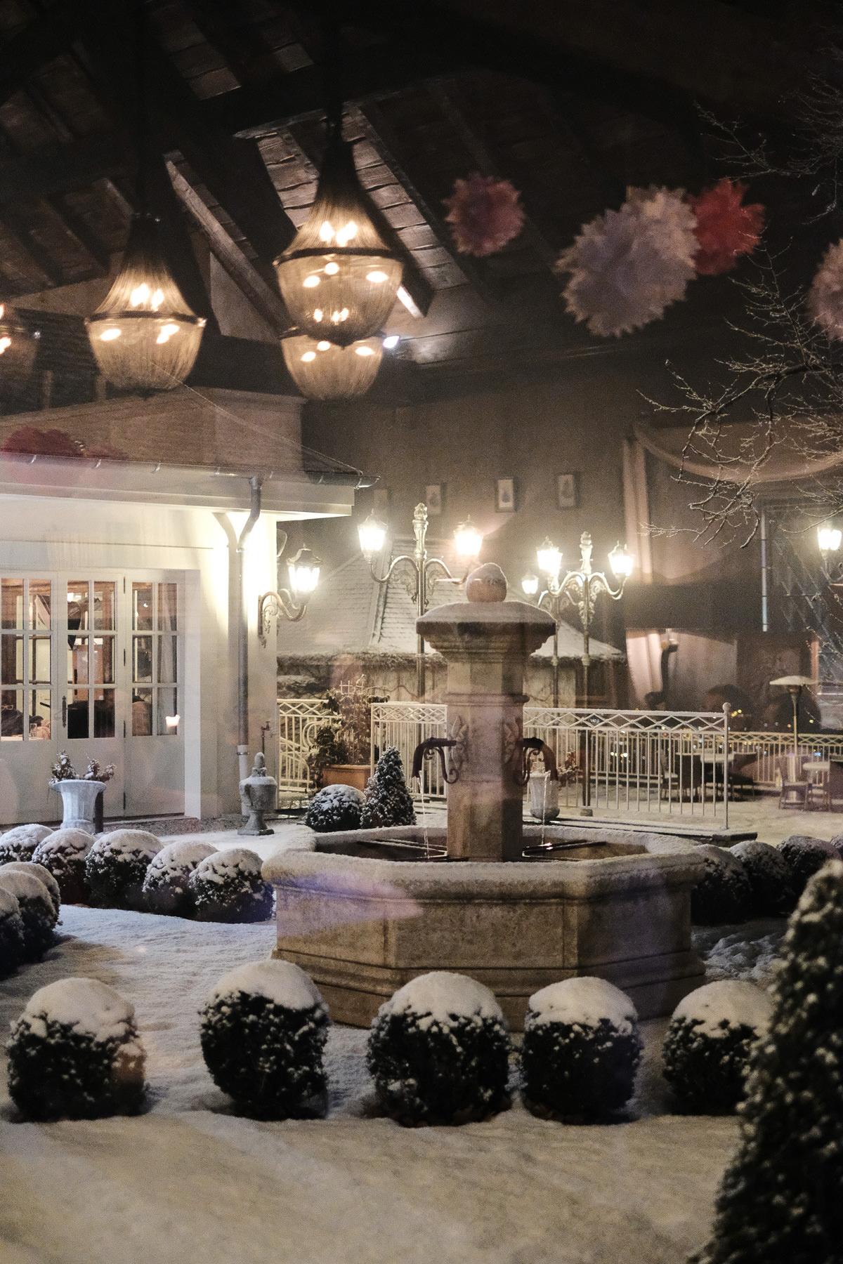 Le Domaine des Saints Pères sous la neige