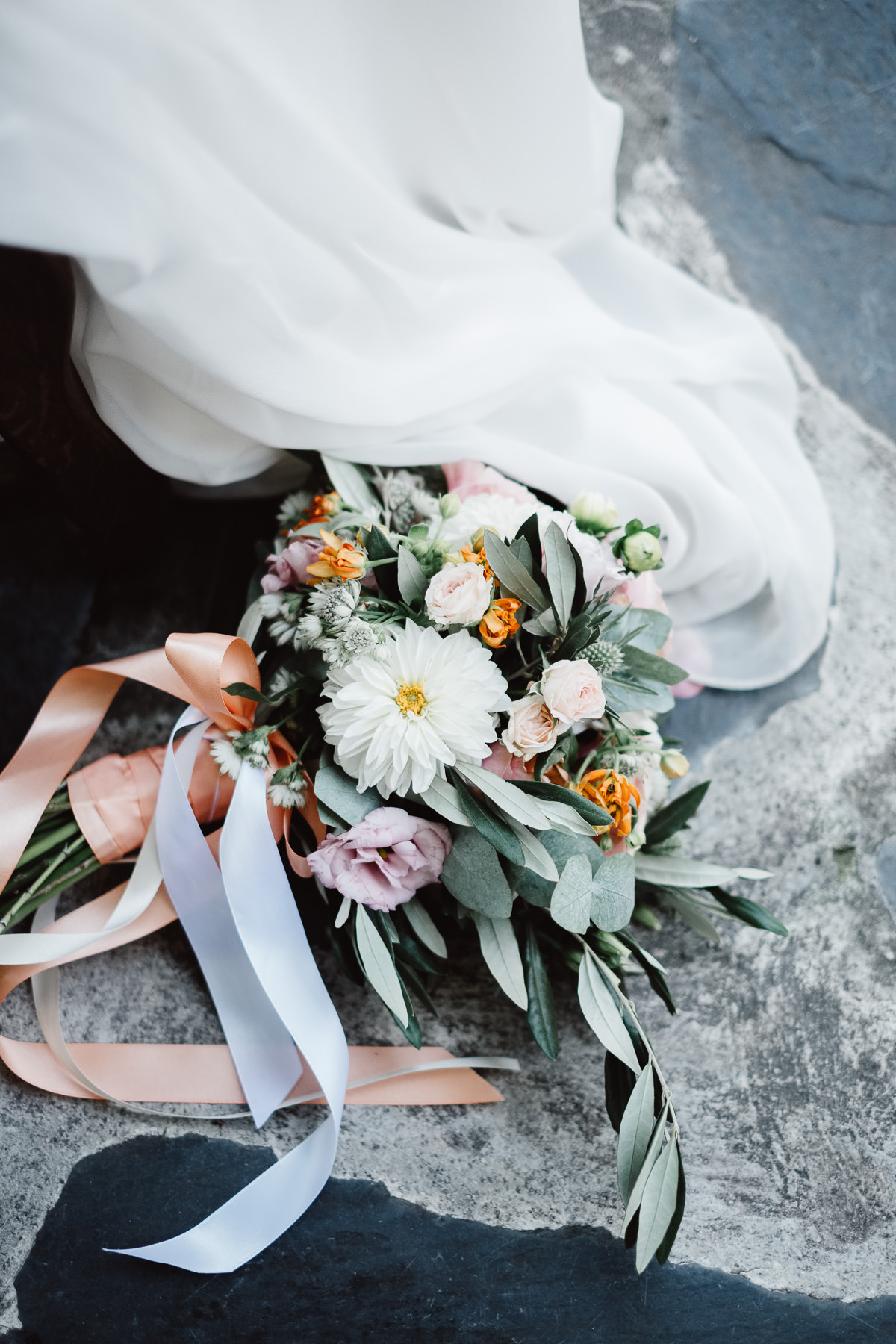 Bouquet de fleurs mariée Chambéry bohème chic